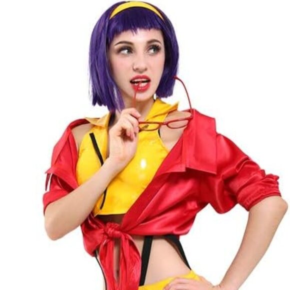 Women's Costume Bounty Hunter Cosplay Faye Valentine Cowboy BeBop - Picture 1 of 6